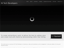 Tablet Screenshot of hitechdevelopers.com